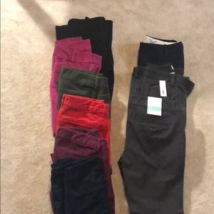 Lot of 9 women’s skinny work pants